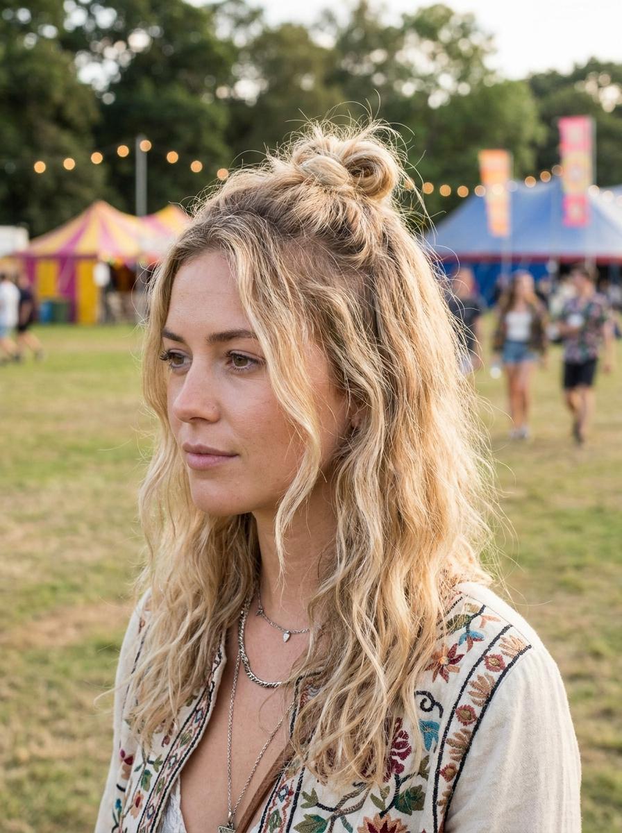 Doppelte Dutch Braids - Festival Frisur